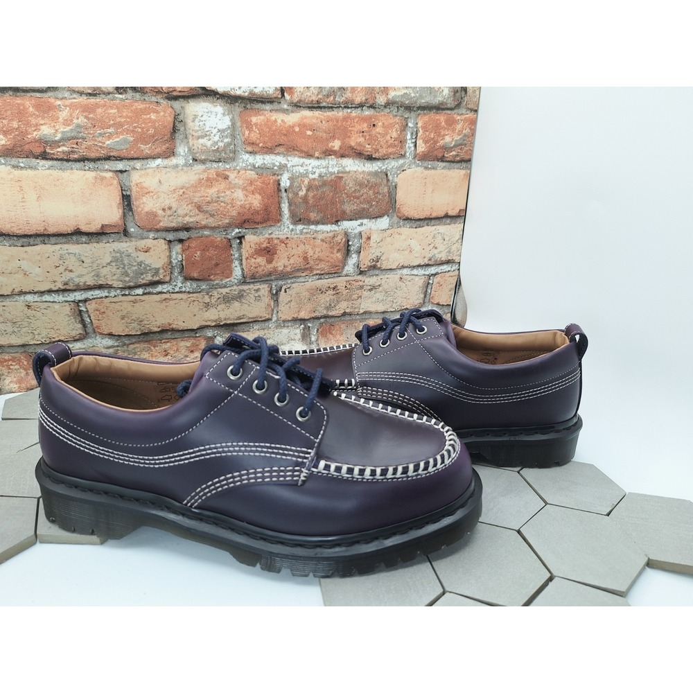Dr. Martens Lowell Moc Toe Shoes Midnight Blue Purple Men's US 12 EU 46 New Rare